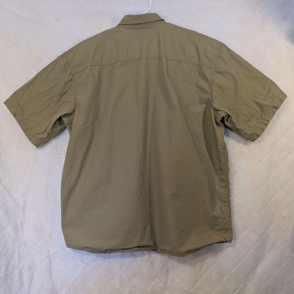 Eddie Bauer Men's Short Sleeve Green Button-Up XXL - Picture 3 of 8
